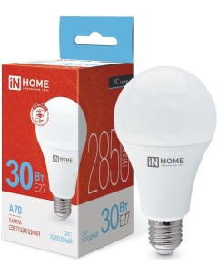 Лампа светодиодная 4690612024165 LED A70 VC 30Вт грушевидная 6500К холодный белый E27 2850лм In home