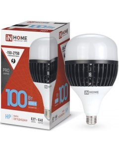 Лампа светодиодная 4690612035697 LED HP PRO 100Вт грушевидная 6500К холодный белый E27 9500лм 150 27 In home