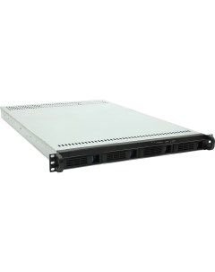 Корпус серверный 1U ES104 SATA3 B 0 4 SATA3 hotswap HDD черный без блока питания глубина 650мм MB 12 Procase
