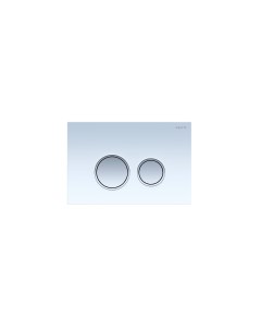 Кнопка смыва 006E1 Белая клавиша круглая ободок хром KDI 0000028 Aquatek
