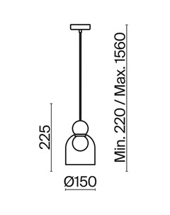 Подвесной светильник FR5220PL 01CH2 Freya