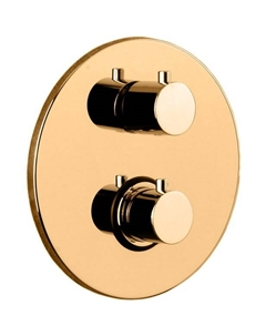 Смеситель для душа Light LIQ018HG золото медовое со встраиваемой частью Paffoni