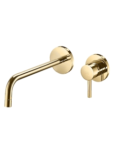 Смеситель для раковины Light LIG006HG70 золото медовое со встраиваемой частью Paffoni