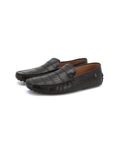 Мокасины из кожи крокодила Tod's