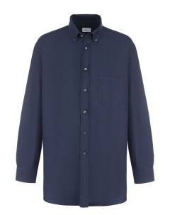 Хлопковая рубашка с воротником button down Brioni