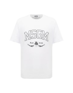 Хлопковая футболка Msgm