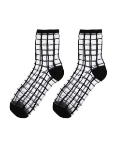 Носки капроновые в черную решетку Socks
