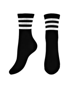 Носки черные с полосками Socks