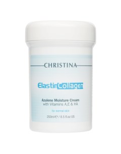 Увлажняющий азуленовый крем с коллагеном и эластином для нормальной кожи Elastin Collagen Azulene Mo Christina (израиль)