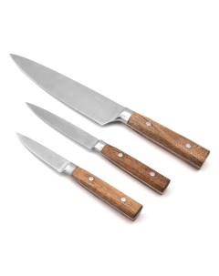 Набор ножей Hardwood 3 предмета нерж сталь дерево Taller