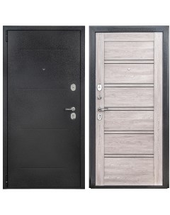Дверь входная металлическая Порта Р 2 Дуб европейский 880 мм левая цвет серый антик серебро Portika