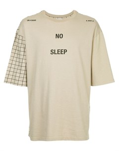 Ex infinitas футболка с рукавами и спинкой в клетку no sleep Ex infinitas