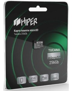 Карта памяти microSDHX 256GB CL10 UHS 1 U3 Tucana Hiper