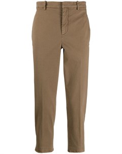 Neil barrett укороченные брюки с необработанными краями 50 нейтральные цвета Neil barrett