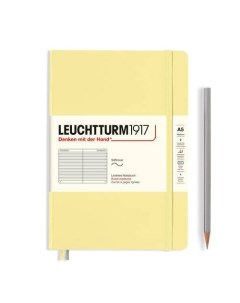 Записная книжка Leuchtturm A5 в линейку 123 страницы ванильная Leuchtturm1917