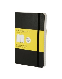 Блокнот Classic Soft Squared Pocket 96 листов в клетку черный Moleskine