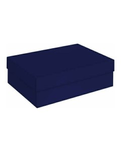 Коробка маленькая темно синяя 21 х 15 х 7 см Красота в деталях