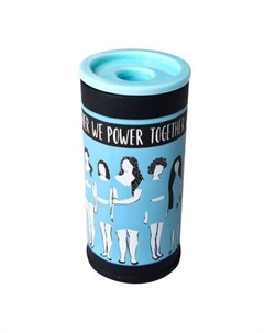 Точилка "Girls" 1 отверстие, съемный контейнер, голубая Be smart