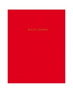 Блокнот в точку Bullet Journal на пружине твердая обложка 120 страниц красный 16 2 х 21 см Эксмо