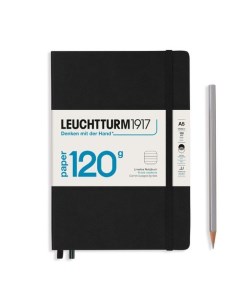 Блокнот Leuchtturm Edition А5 в линейку черный 203 страниц твердая обложка Leuchtturm1917