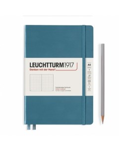 Записная книжка Leuchtturm Rising Colours А5 в точку голубой камень 125 листов твердая обложка Leuchtturm1917