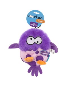 Coockoo Игрушка для собак мягкая с пищалками Huggl фиолетовая 24x18см Нидерланды Ebi