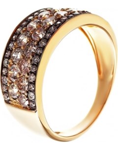 Кольцо с 54 бриллиантами из жёлтого золота Джей ви