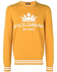 Dolce gabbana трикотажный свитер с логотипом Dolce&gabbana