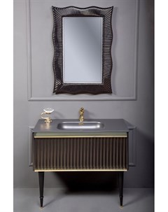 Мебель для ванной комнаты Vallessi Avantgarde 843 100 BG черная золото Armadi art