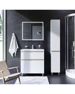 Комплект мебели X-Joy 80 см напольная, 2 ящика белый глянец Am.pm.