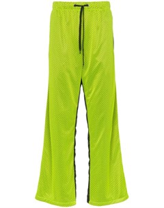 Duo сетчатые спортивные брюки на кнопках m зеленый Duo