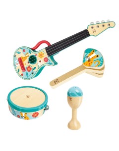 Деревянная игрушка Детский игровой набор музыкальных инструментов 4 в 1 Hape