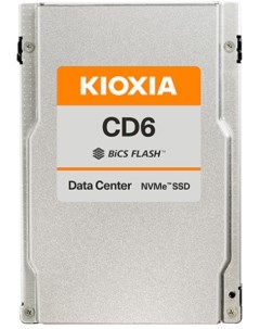 Накопитель SSD U 3 KCD61LUL7T68 CD6 R 7 68TB PCIe 4 0 NVMe 1 4 BiCS FLASH TLC 6200 4000MB s IOPS 100 Toshiba (kioxia)