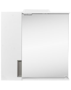 Шкаф для ванной зеркальный подвесной Венто 70x70 см цвет белый Vigo