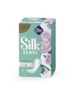 Прокладки женские Silk sense light Белый пион ежедневные 60 шт стринг мультиформ Ola