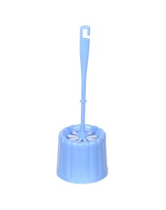 Ерш для туалета МТ097 Фигурный напольный пластик голубой Мультипласт