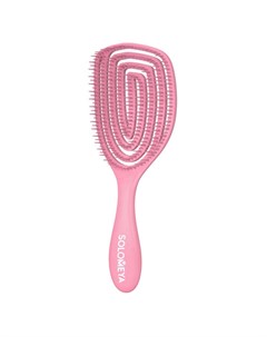 Wet Detangler Brush Oval Strawberry Расческа для сухих и влажных волос с ароматом клубники Solomeya