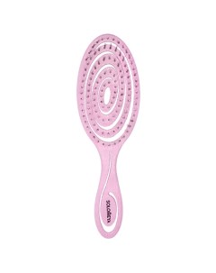 Detangling bio hair brush Light pink Подвижная био расческа для волос светло розовая Solomeya