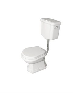 Приставной унитаз Retro 101001 с низким бачком, вертикальный слив Kerasan