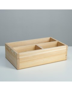 Ящик деревянный 34 5 20 5 10 см подарочный комодик натуральный Дарим красиво