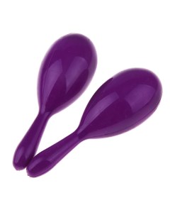 Маракас однотонный набор 2 шт цвет фиолетовый Nobrand