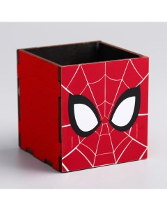 Органайзер для канцелярии spider man человек паук 65 х 70 х 65 мм Marvel
