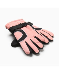 Перчатки зимние детские цв черный розовый р р 16 18 см Minaku