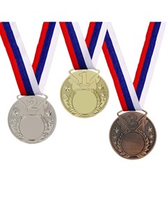 Медаль под нанесение 3 место бронза d 5 см Командор