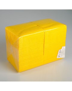 Салфетки бумажные желтые big pack 24 24 см 350 шт Nobrand