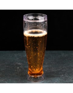 Бокал для пива охлаждающий 450 мл цвет прозрачный Nobrand