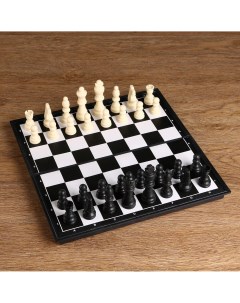 Шахматы доска пластик 31 х 31 см король 8 см пешка 3 8 см Nobrand