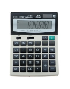 Калькулятор настольный 12 разрядный ct 912 двойное питание большой Nobrand