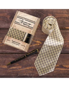 Подарочный набор галстук и ручка Nobrand
