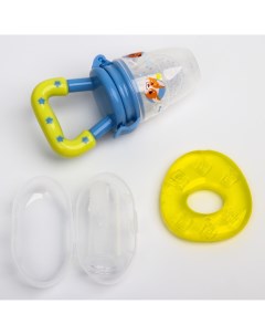Набор ниблер для прикорма с силиконовой сеточкой силиконовая зубная щетка на палец в контейнере сили Mum&baby
